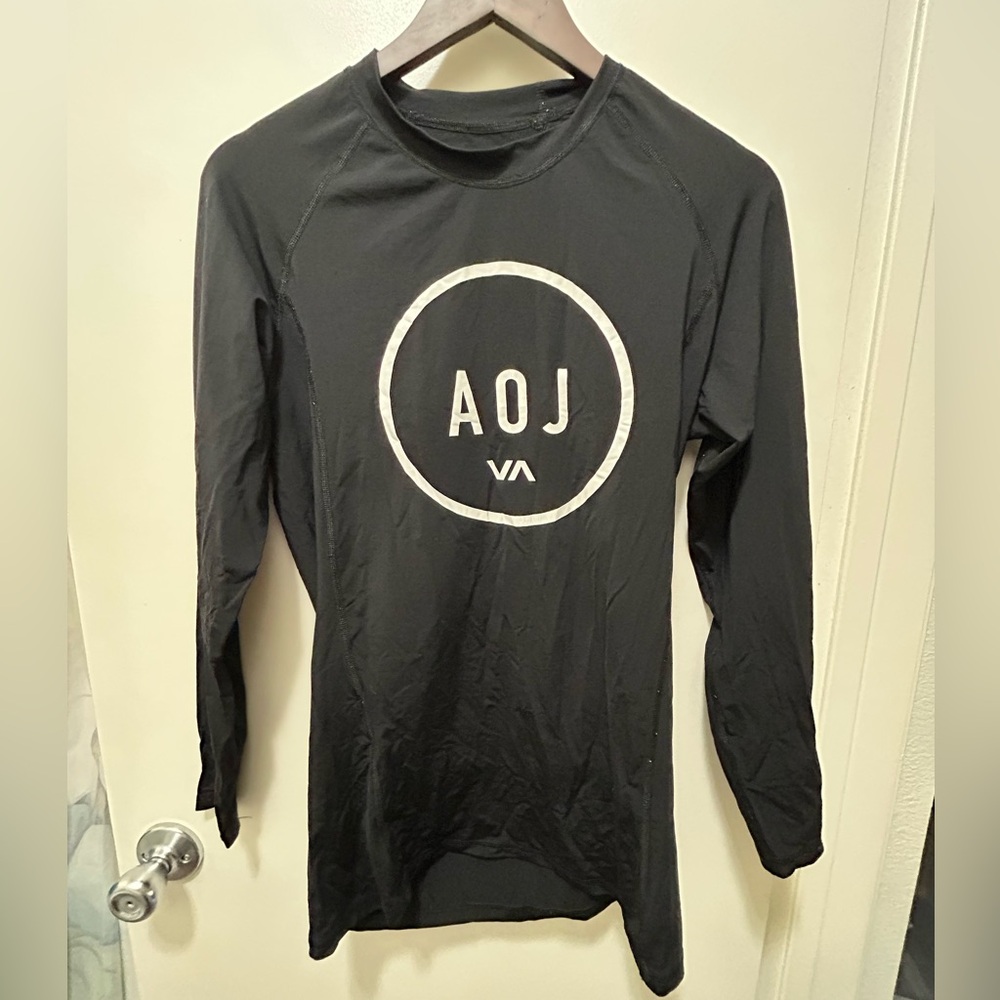 RVCA Black AOJ Men's Rash Guard BJJ